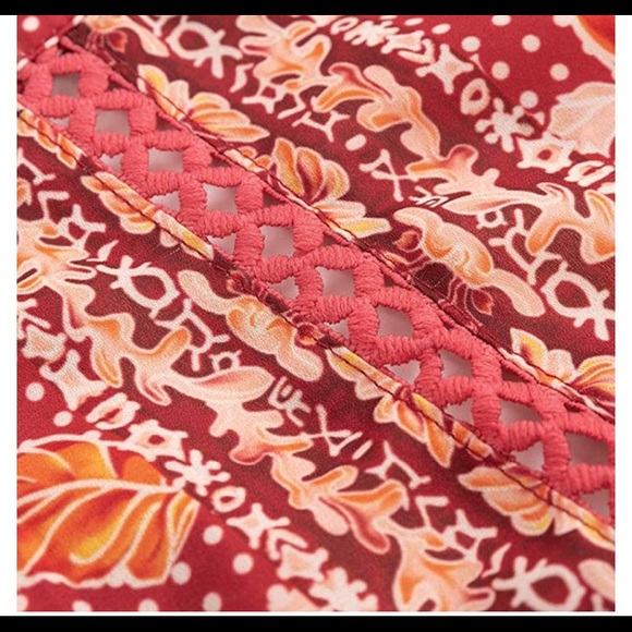 floral print split maxi dress - Picture 5 of 8